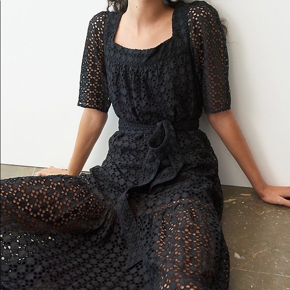 A+ Joelle Eyelet Midi Dress - Picture 5 of 5